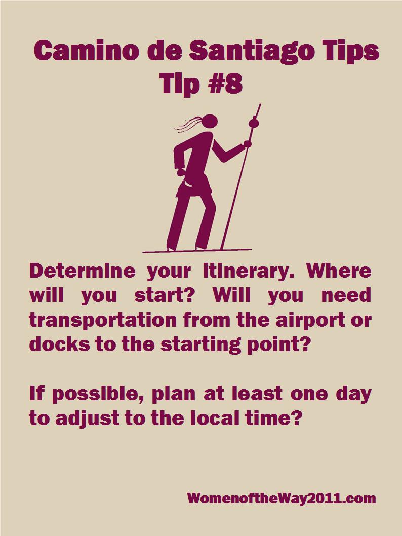 Camino Tips 8: Determine your itinerary