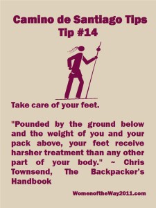 Tip Number 14: Take care of your feet