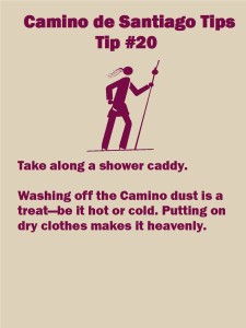 Camino Tip No. 20: Take along a shower caddy